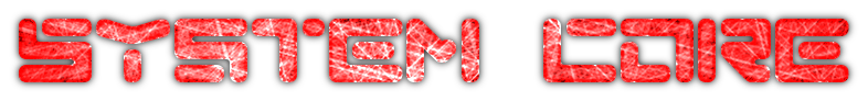 Red laser writing, 'System Core'. Ominous.